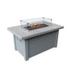 Rectangle Dining Height Fire Pit Table