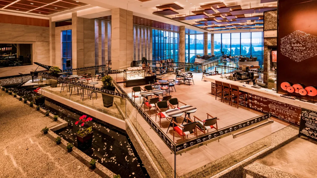 Hyatt Regency Dongguan Lobby Lounge View from Right