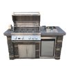 Stainless Steel Gas Outdoor Grill Island Kits