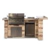 Outdoor BBQ Grill Island