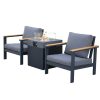 patio furniture set with fire pit
