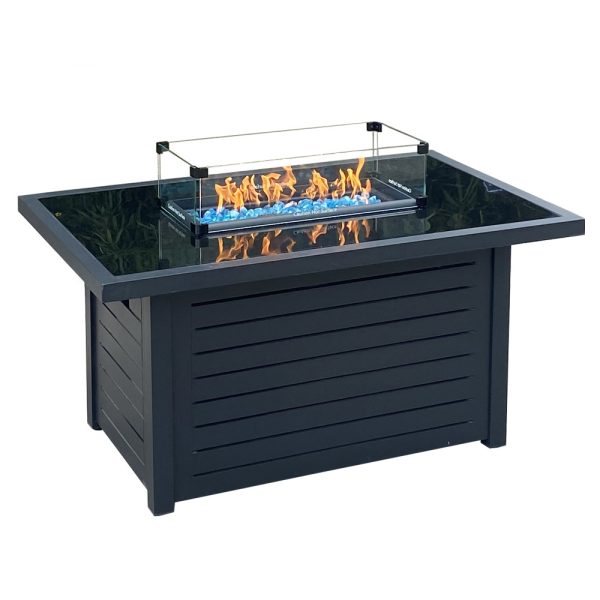 Rectangular Outdoor Patio Table With Fire Pit Wonderfires