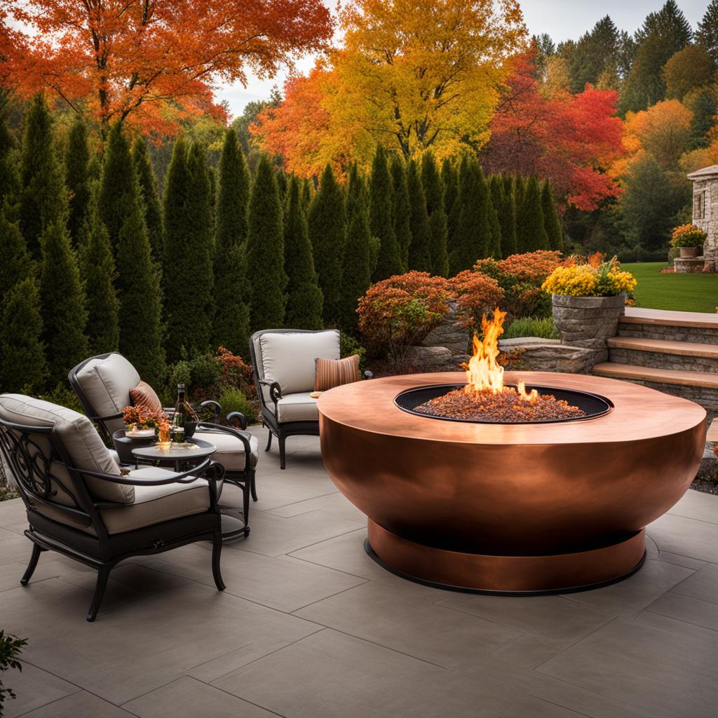 custom copper firepit cover cost