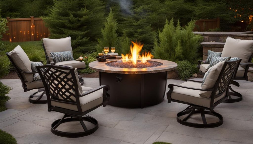 what to burn in firepit table