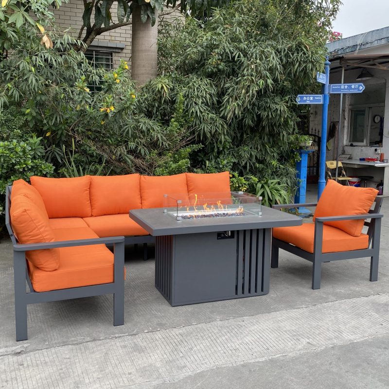 52 Inch Aluminum Fire Pit Table
