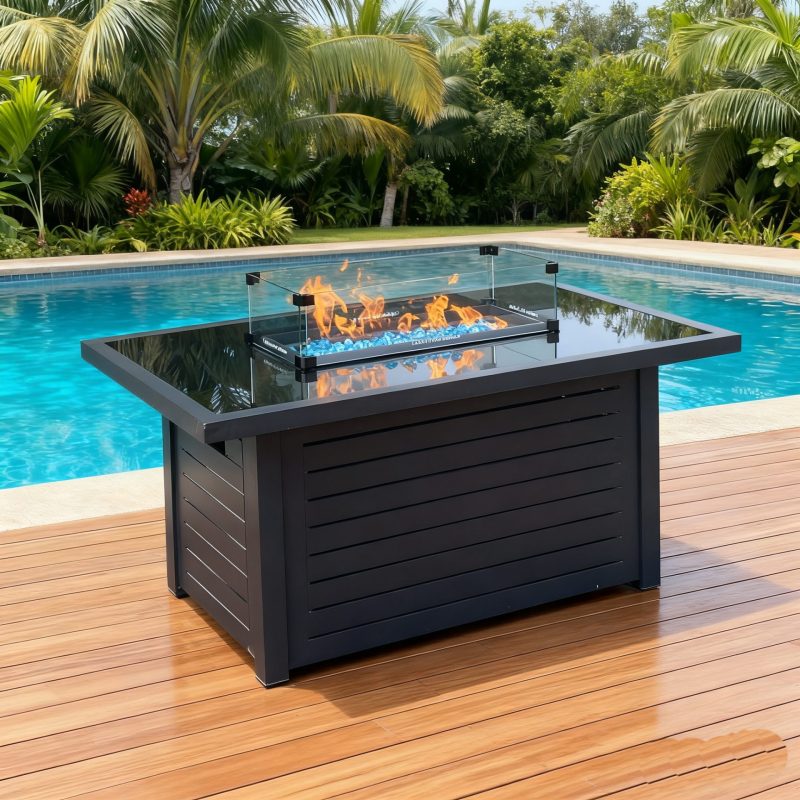 Glass top fire table 1 1