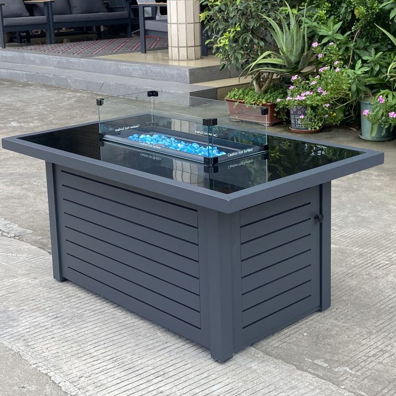 Glass top fire table 2